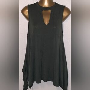 Jennifer Lopez Asymmetrical Green Tank Top